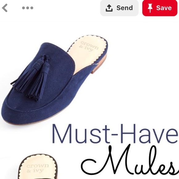 crown & ivy Shoes - Crown&Ivy | Galle Tassel Mules